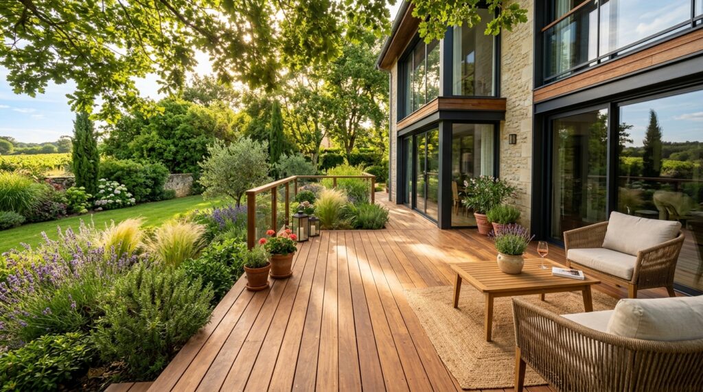 Terrasse bois à Mérignac - LES PAYSAGES DU SUD OUEST